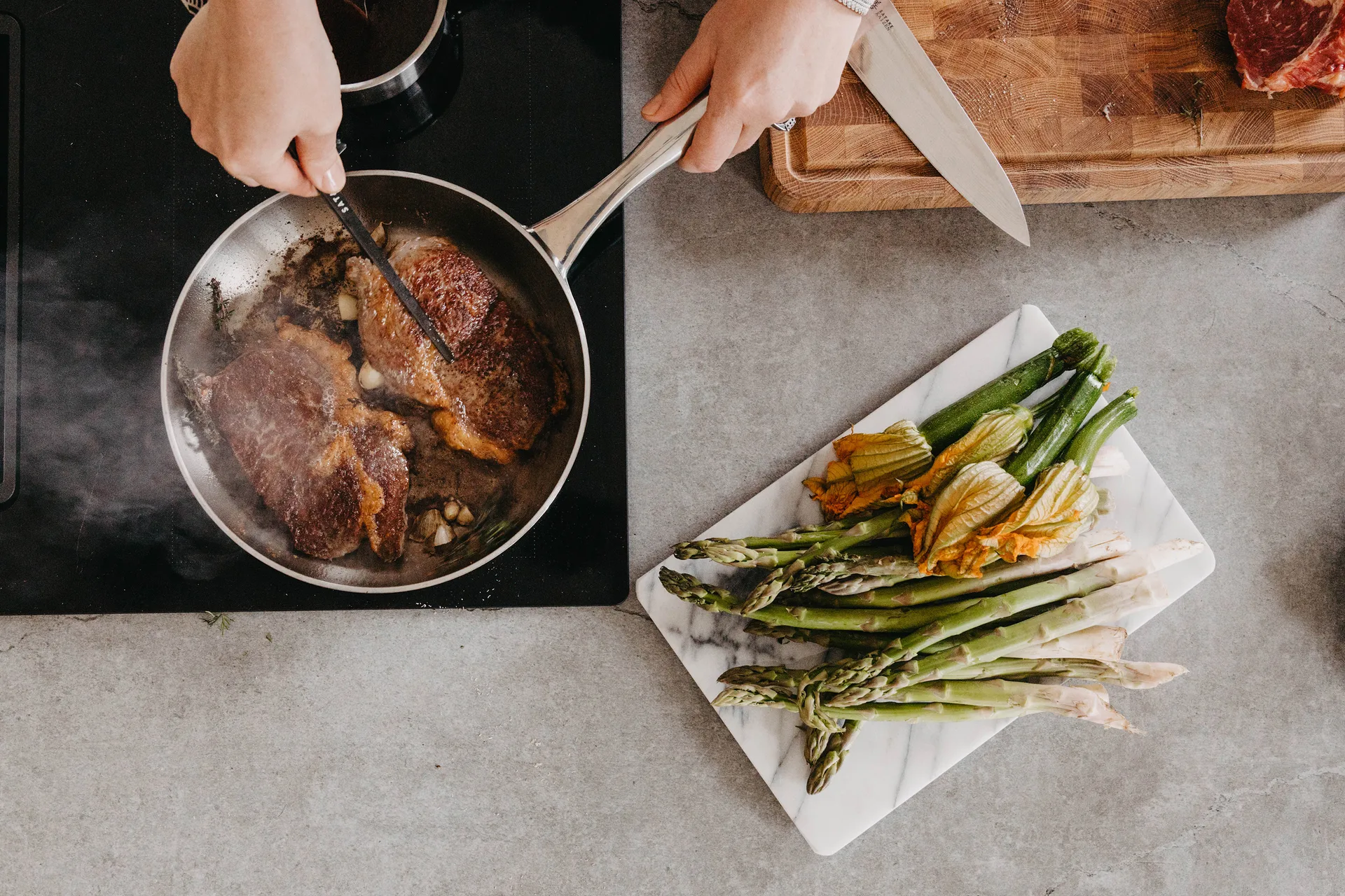 Culimat stekpanna 5-Ply rostffreier Stahl, 24 cm Culimat