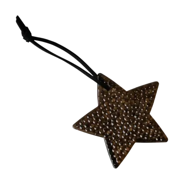 Airy hanging star Dekorationsanhänger - Brown - DBKD