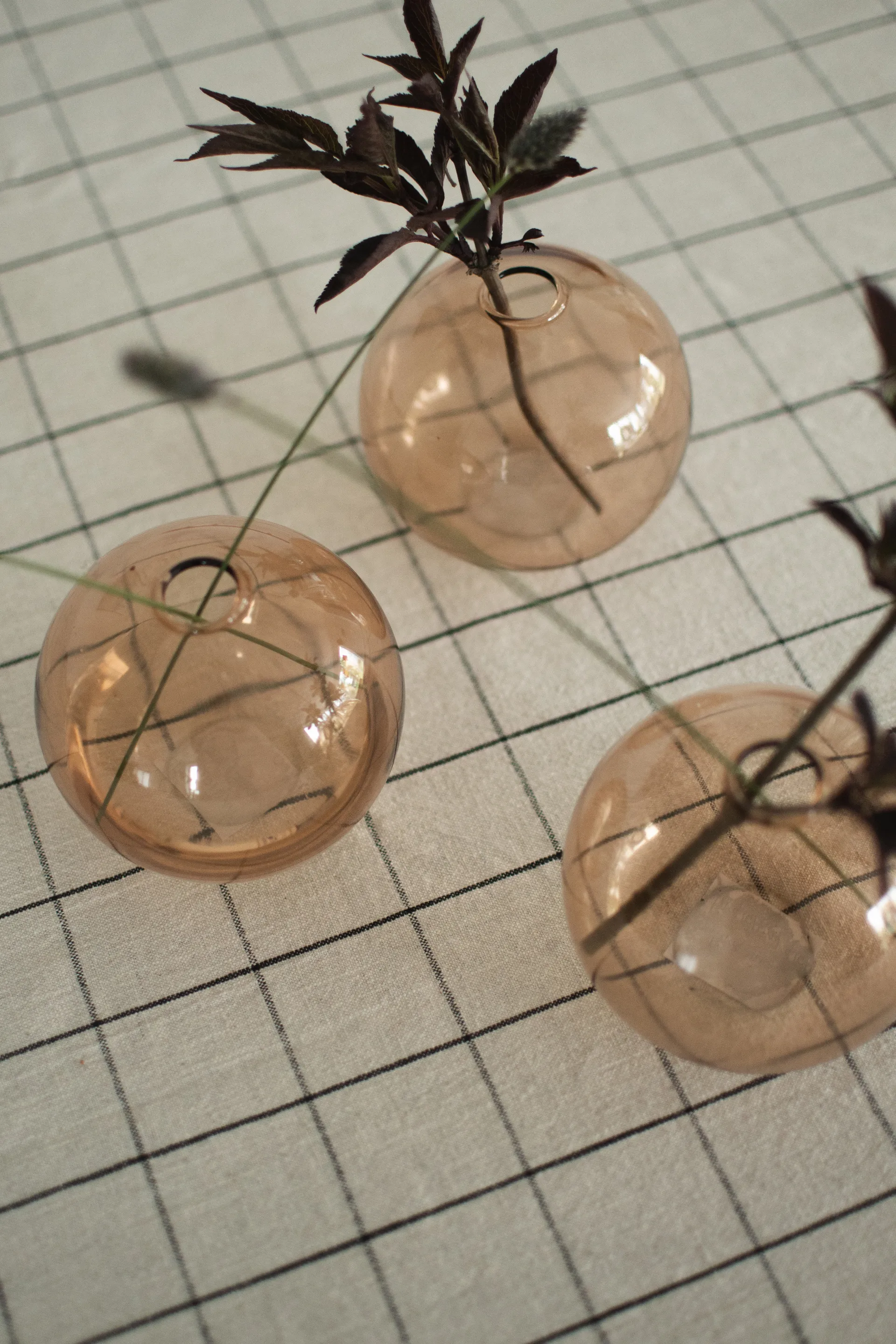 Ball Vase Ø10 cm, Beige DBKD