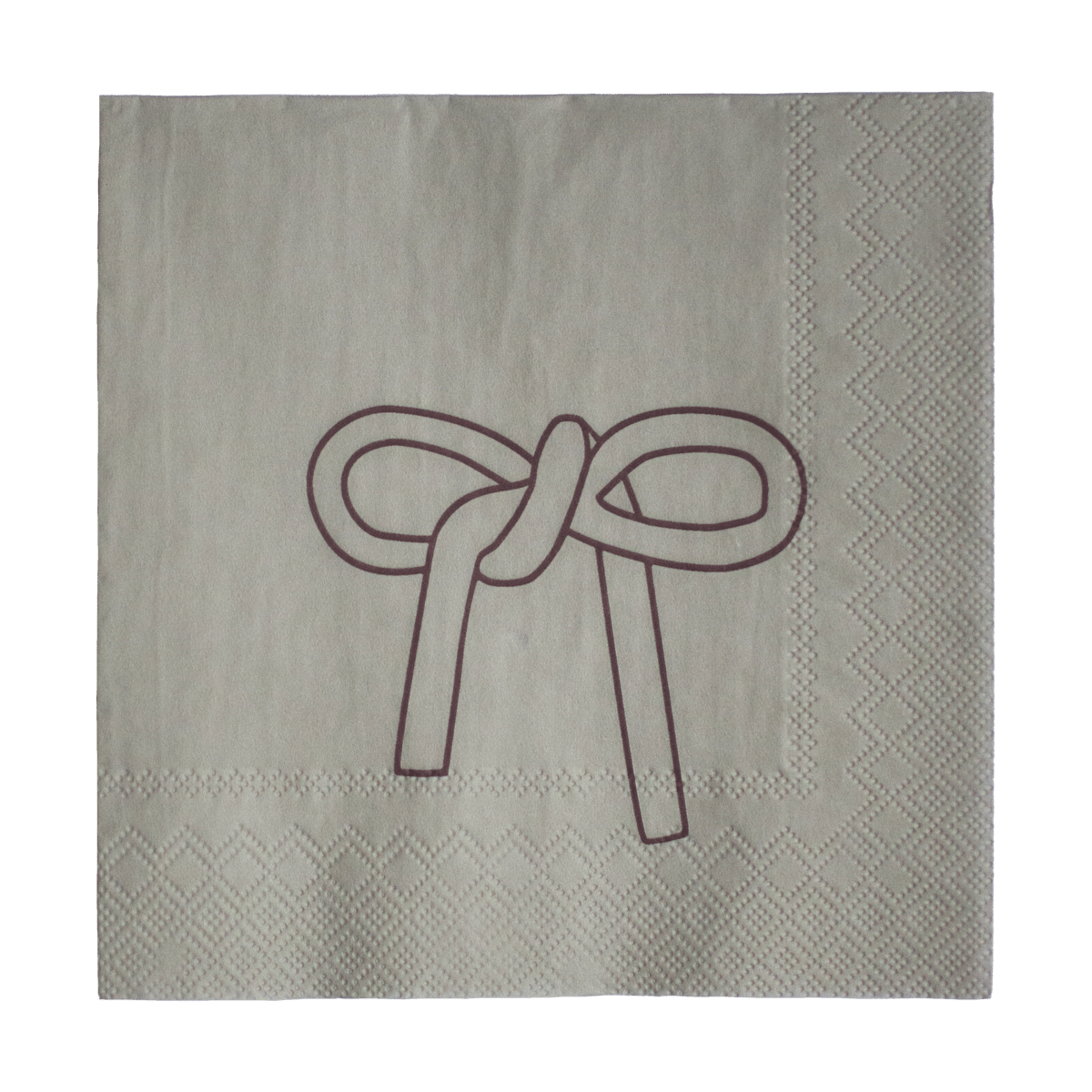 DBKD Bow Papierserviette 33x33 cm 20er Pack Beige