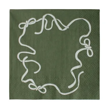 Bow Papierserviette 33x33 cm 20er Pack - Green - DBKD