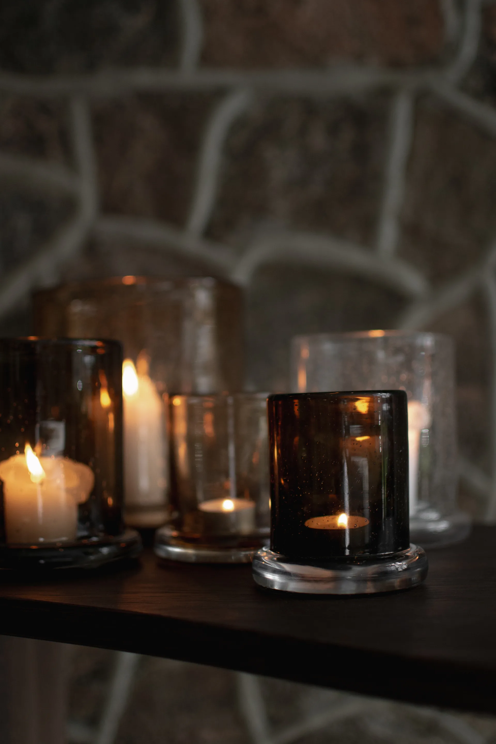 Bright Windlicht Ø10 cm, Brown DBKD