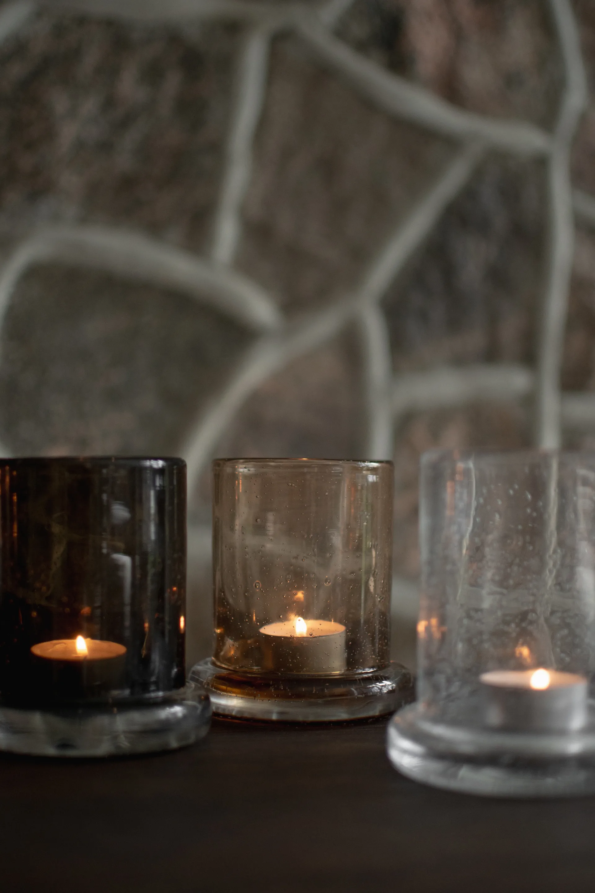 Bright Windlicht Ø10 cm, Brown DBKD