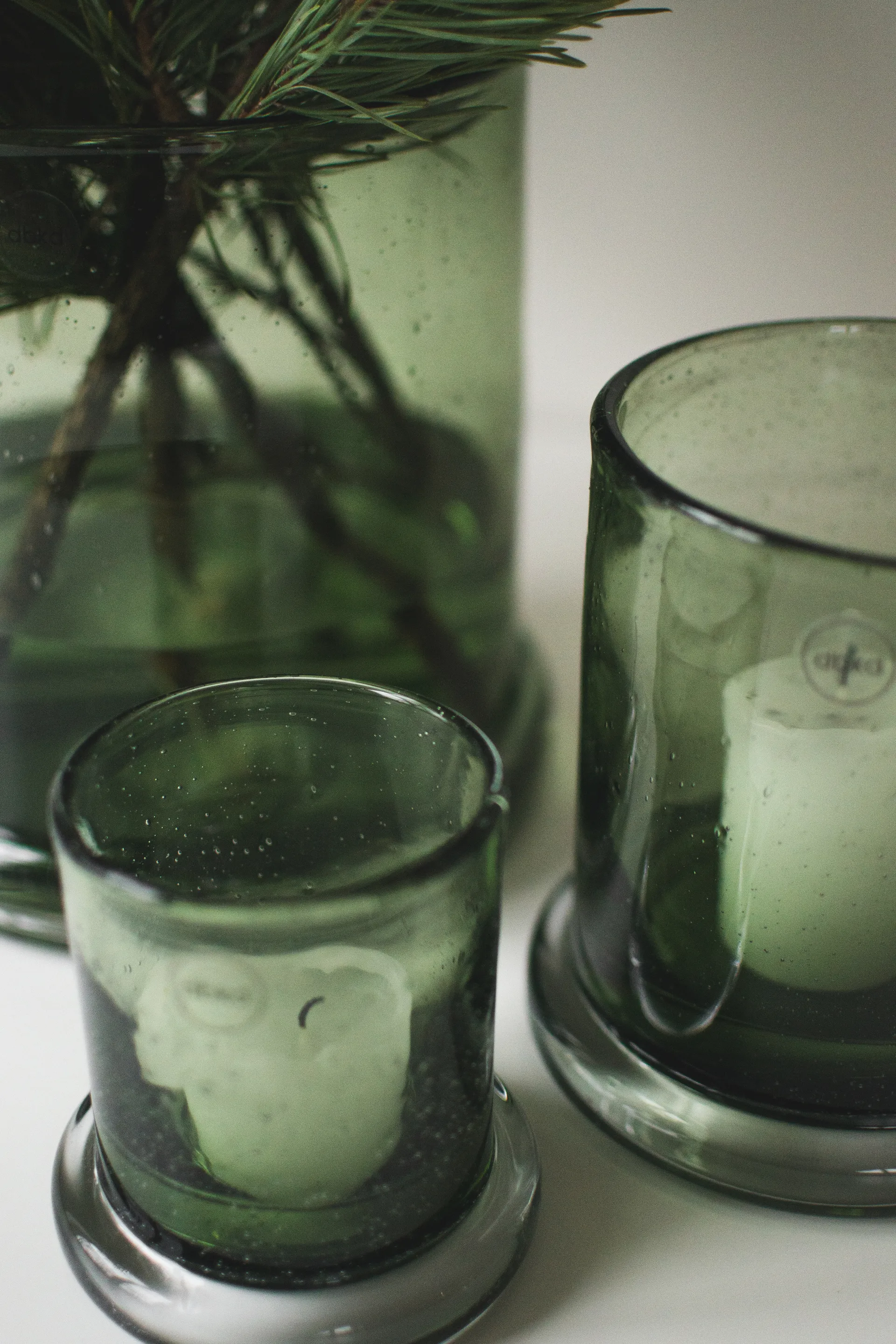 Bright Windlicht Ø10 cm, Green DBKD