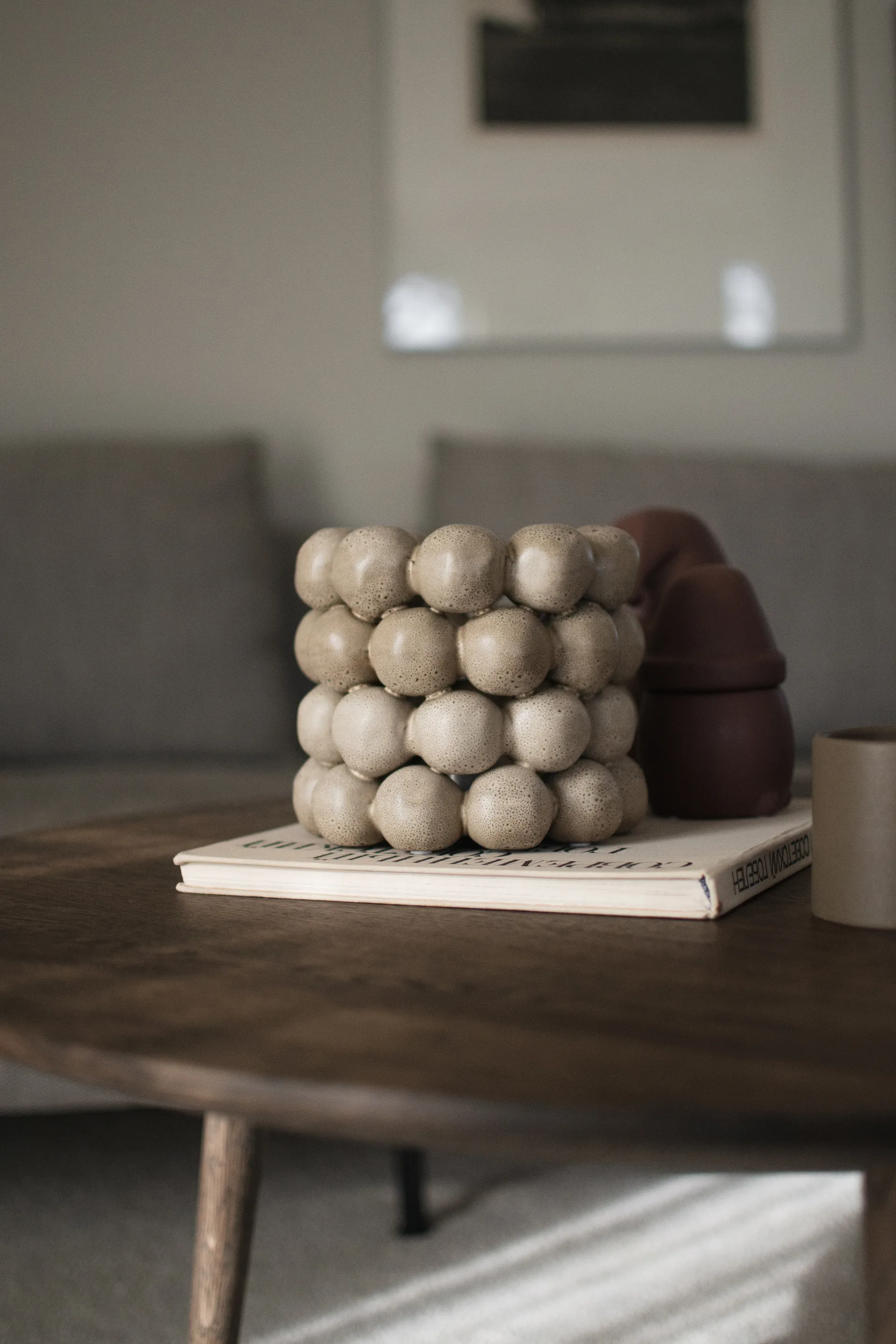 Bright Windlicht Ø17cm, Beige DBKD