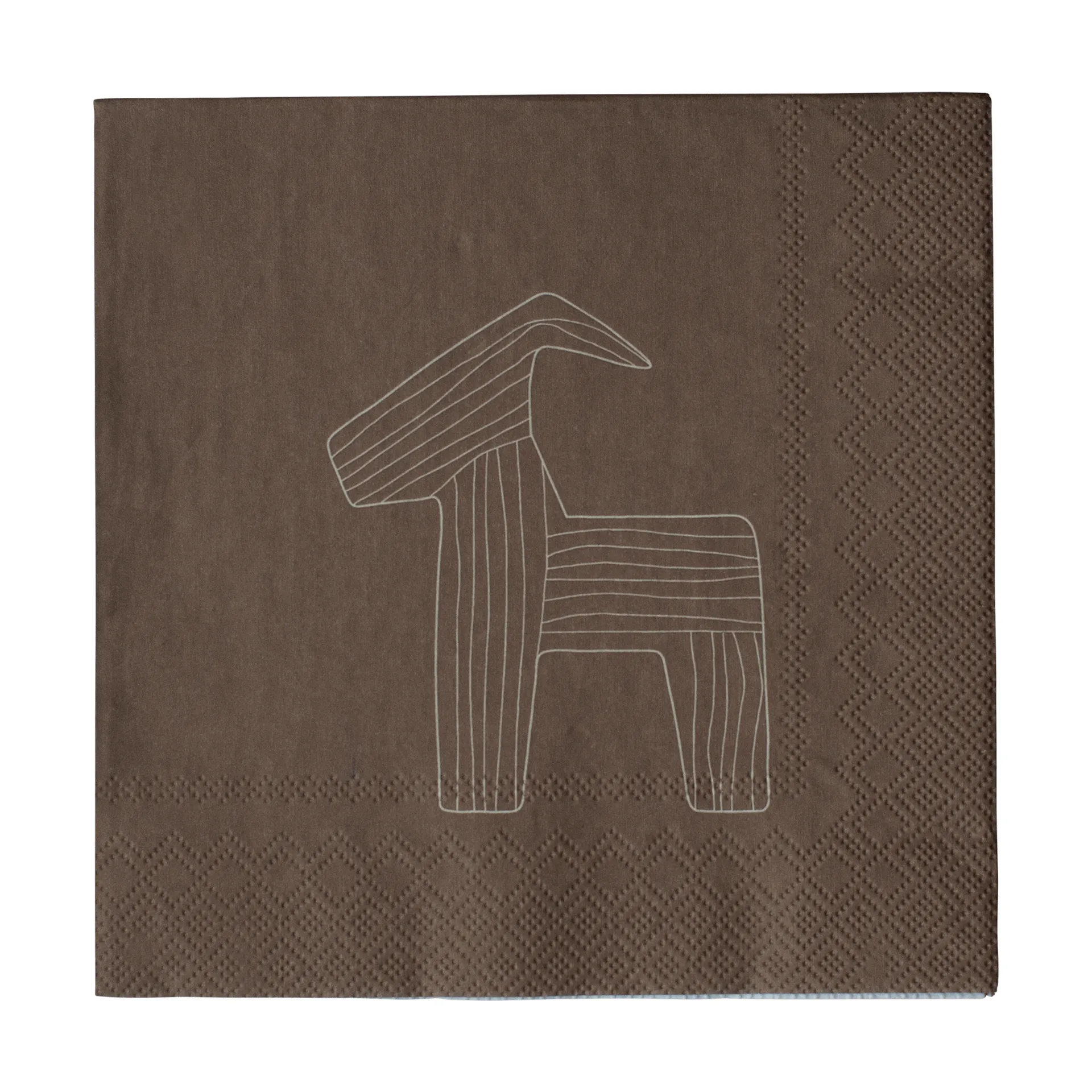Bruse Papierservietten 33x33 cm 20er-Pack, Brown DBKD