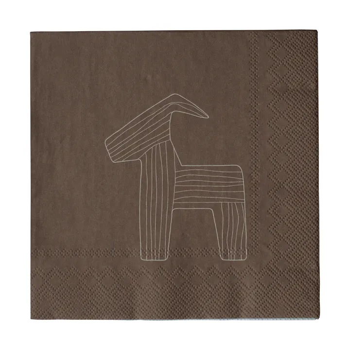 Bruse Papierservietten 33x33 cm 20er-Pack - Brown - DBKD