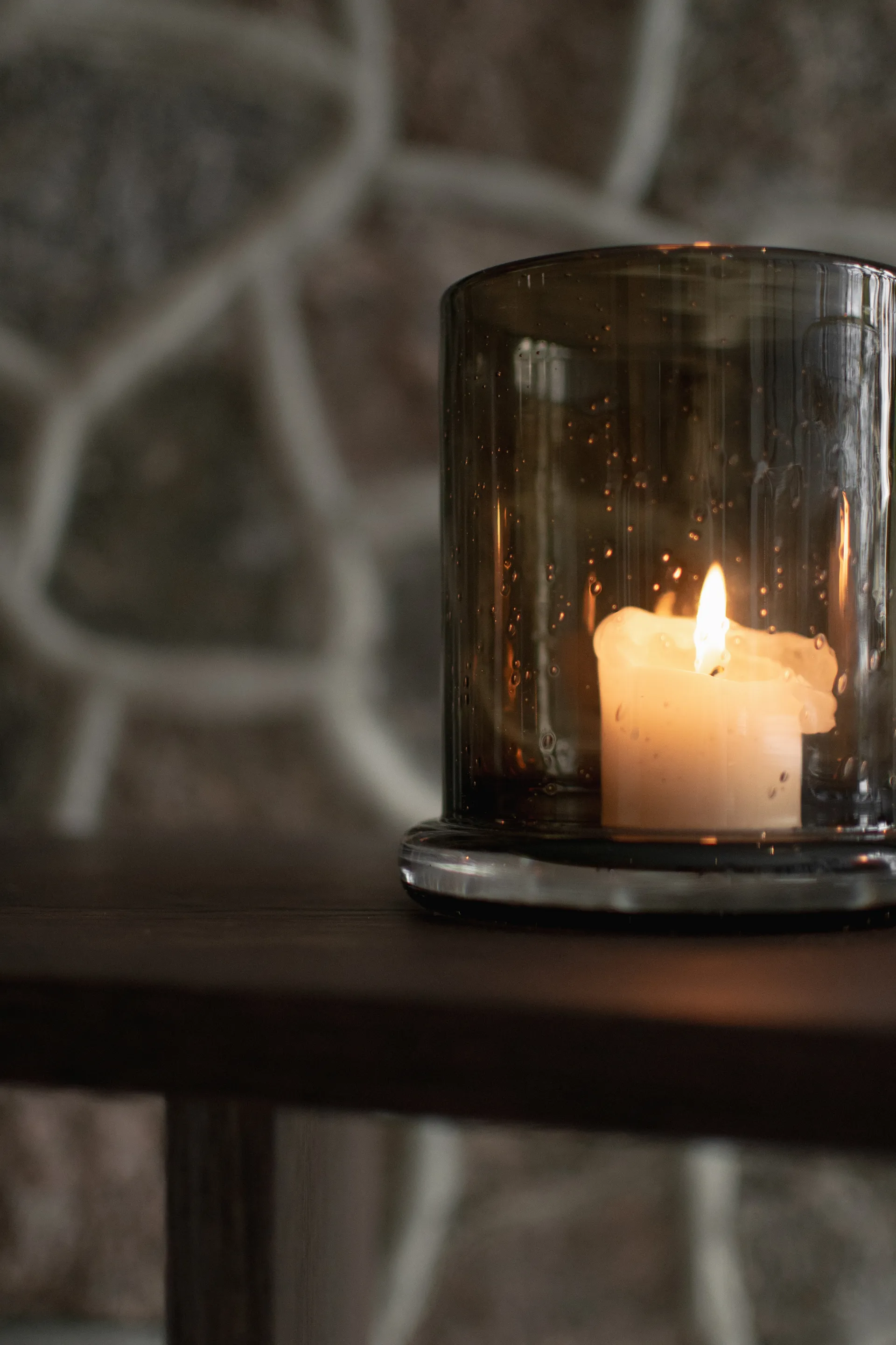 Bubble Windlicht Ø20 cm, Brown DBKD