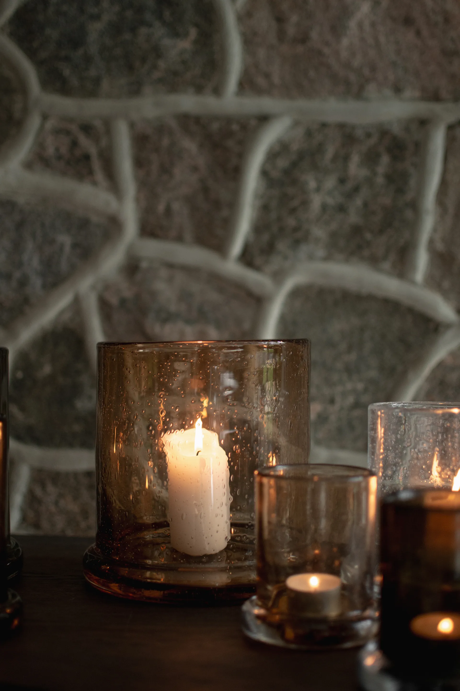 Bubble Windlicht Ø20 cm, Rust DBKD