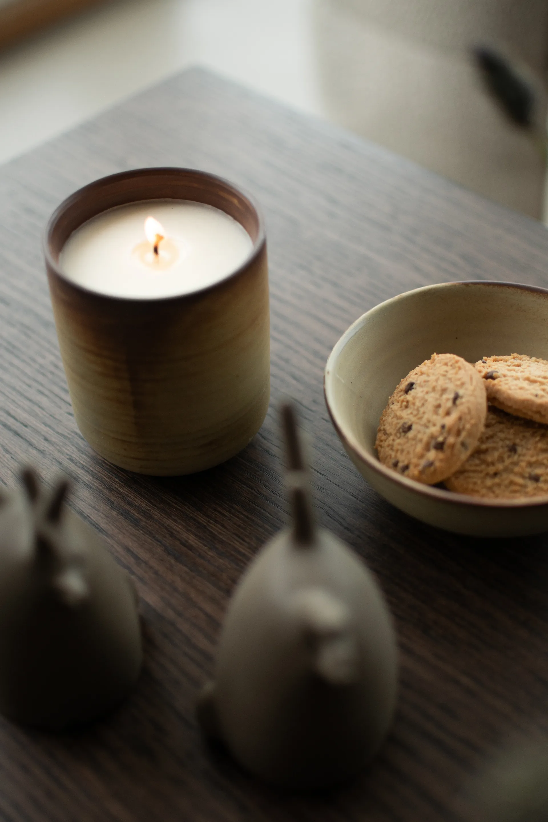 Burn Duftkerze 60 h, Creme-brown DBKD