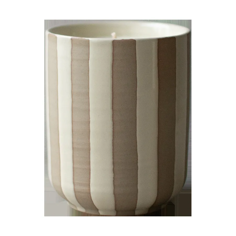 DBKD Burn Duftkerze 60 h Stripe creme
