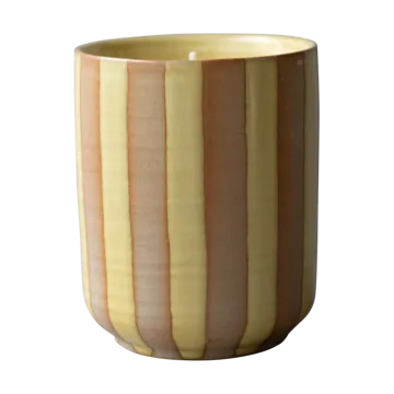 Burn Duftkerze 60 h - Stripe yellow - DBKD
