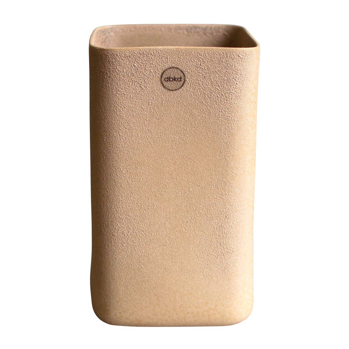 DBKD Cube Blumentopf large o13cm Sand | Skandinavisches Design | Blumentöpfe | Beige