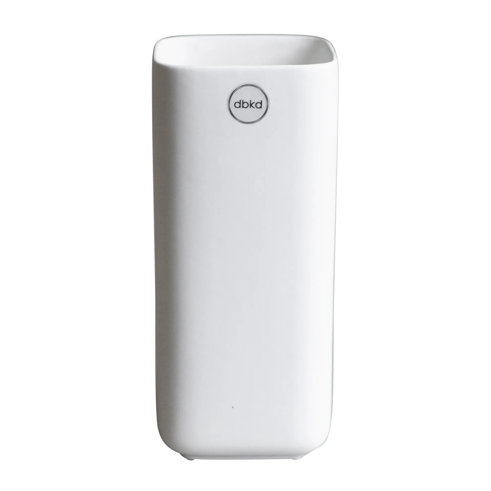 Cube Vase 20cm, Matte white DBKD