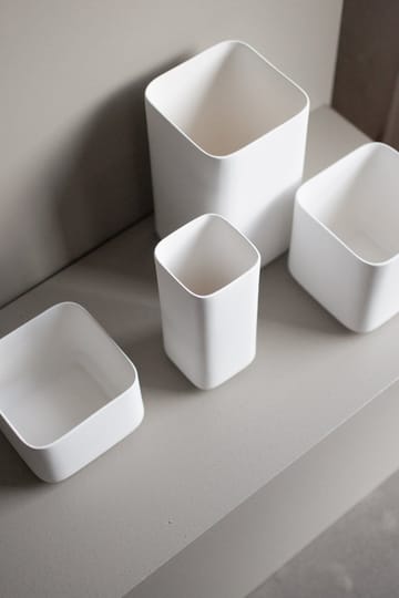 Cube Vase 20cm - Matte white - DBKD