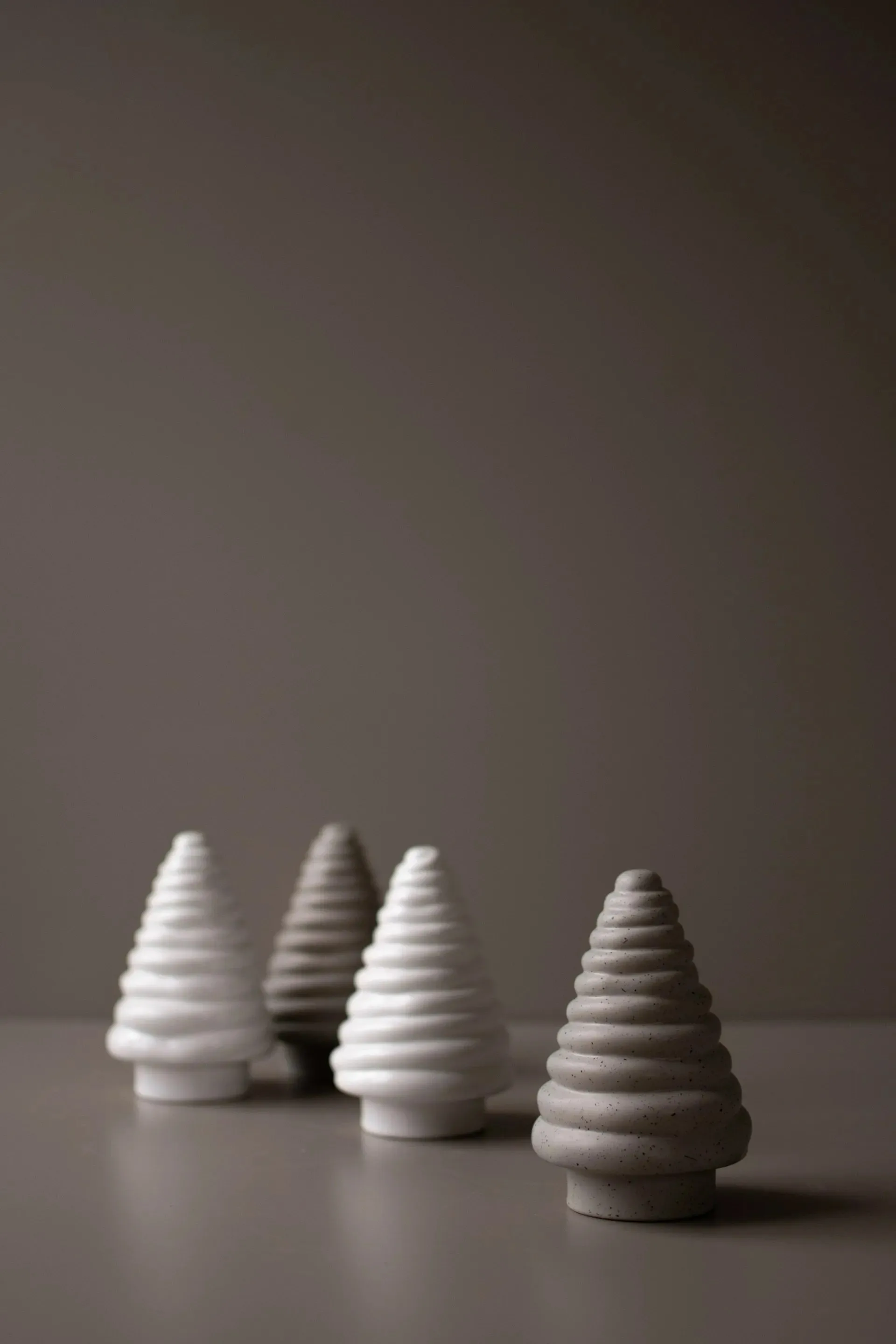 Curl tree Dekobaum 13cm, Shiny white DBKD