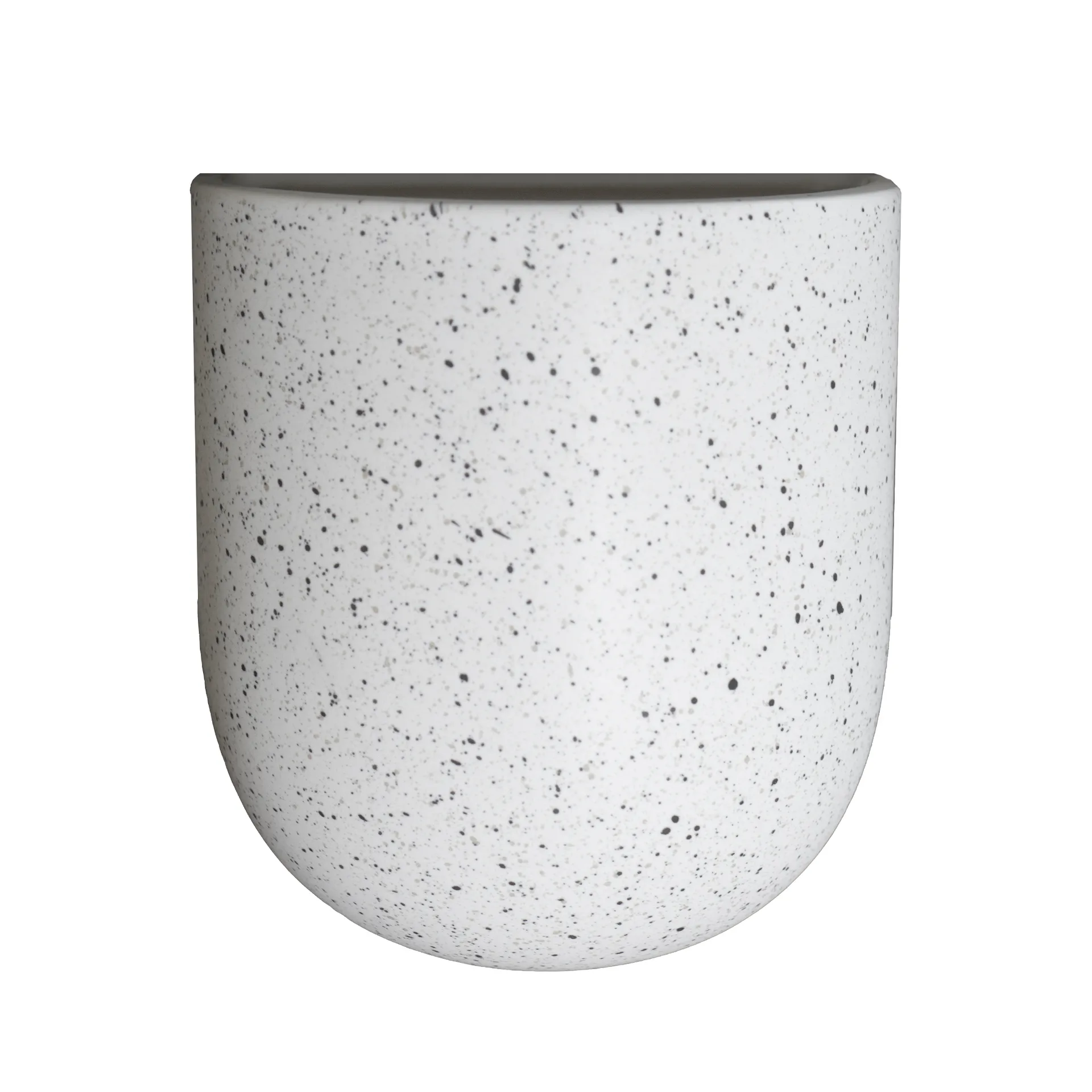 Cut Wand-Blumentopf white dot, Large DBKD