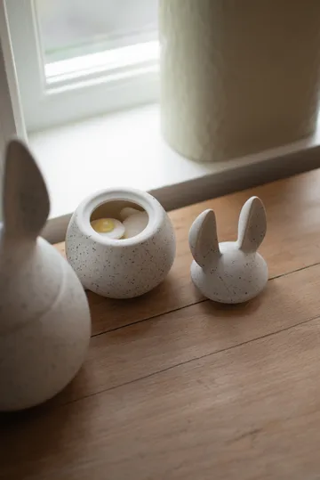 DBKD Eating rabbit Schale klein - White dot - DBKD