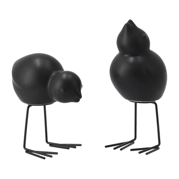 DBKD Swedish Birds Osterdekoration 2er Pack - Black - DBKD