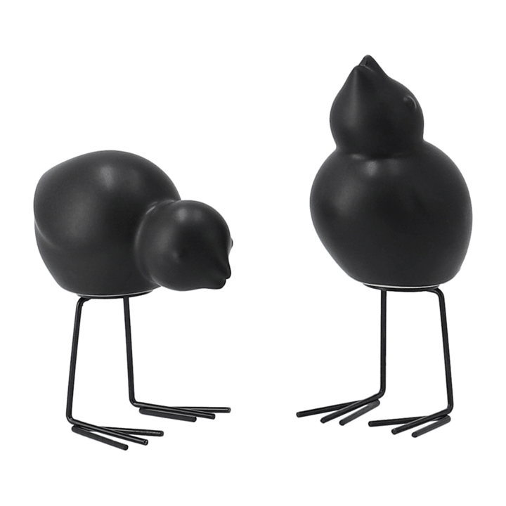 DBKD Swedish Birds Osterdekoration 2er Pack - Black - DBKD