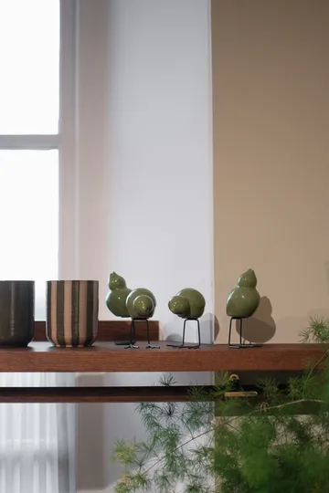 DBKD Swedish Birds Osterdekoration 2er Pack - Shiny green - DBKD