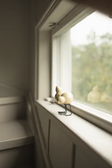 DBKD Swedish Birds Osterdekoration 2er Pack - Shiny yellow - DBKD