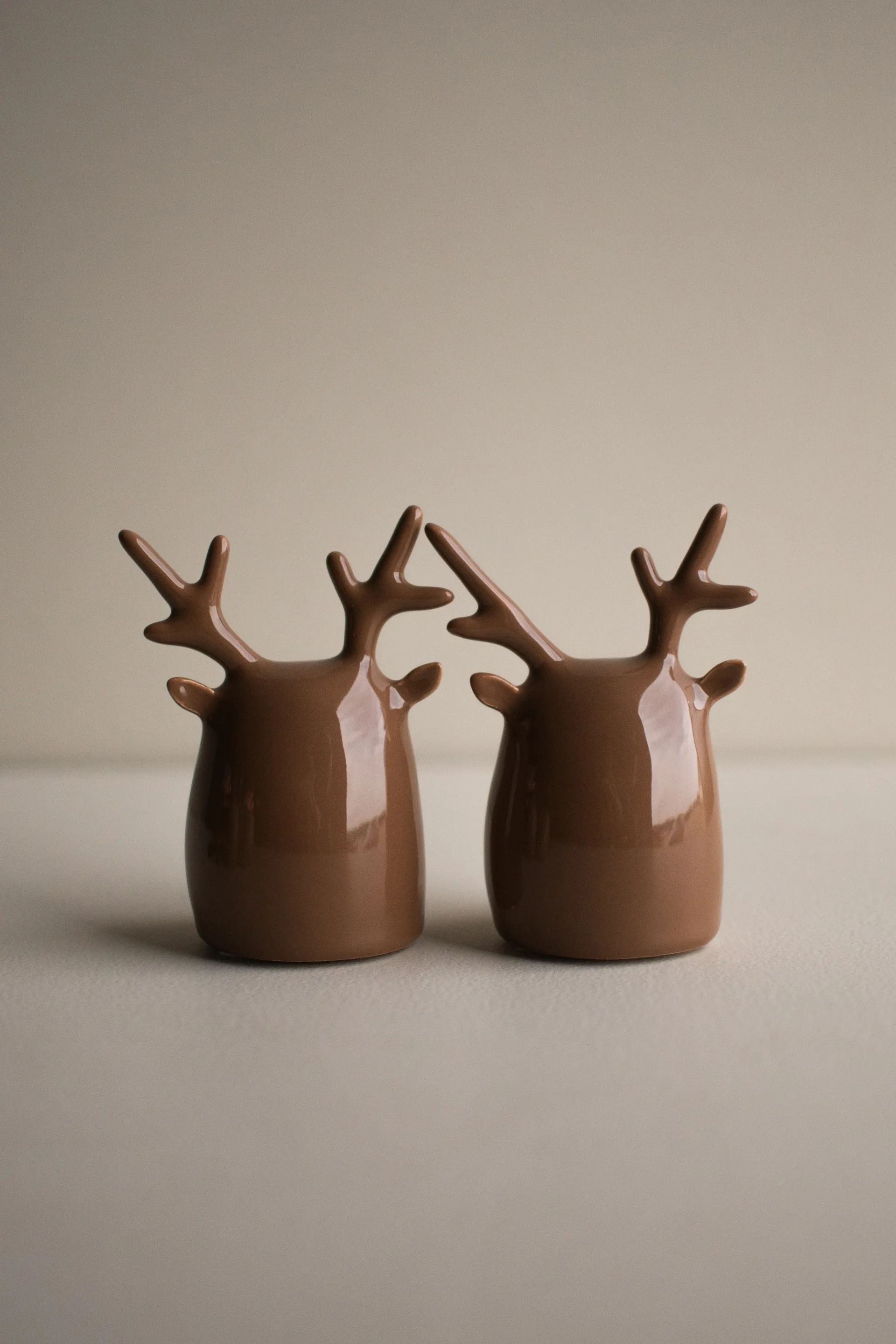 Deer twins 2-teilig, Shiny nougat DBKD