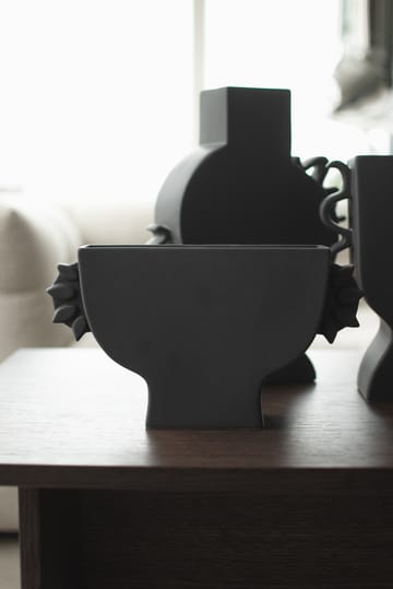 Flache Vase 16 cm - Black - DBKD