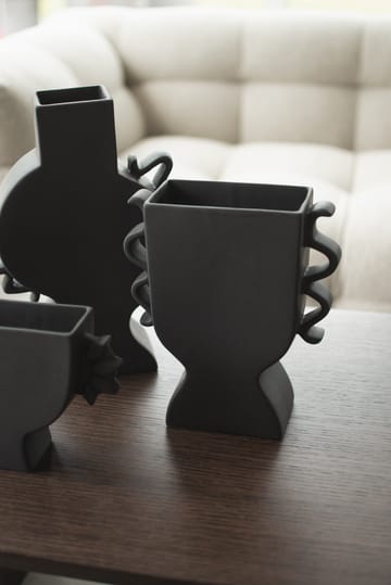 Flache Vase 25 cm - Black - DBKD