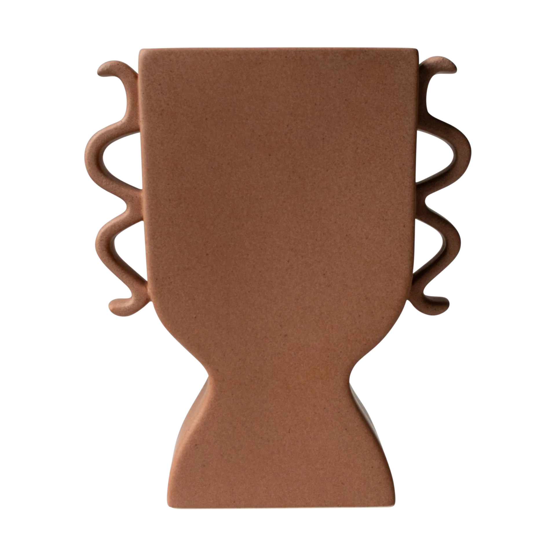Flache Vase 25 cm, Terracotta DBKD