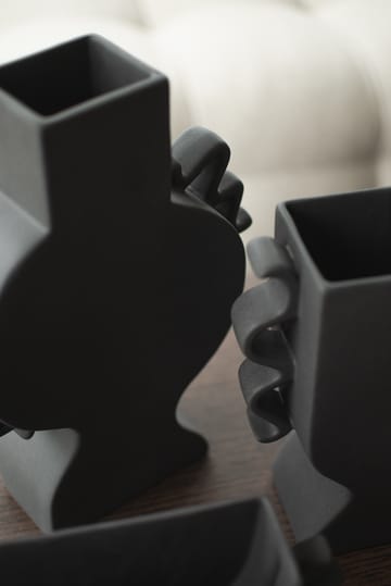 Flache Vase 33 cm - Black - DBKD