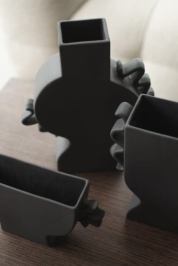 Flache Vase 33 cm - Black - DBKD