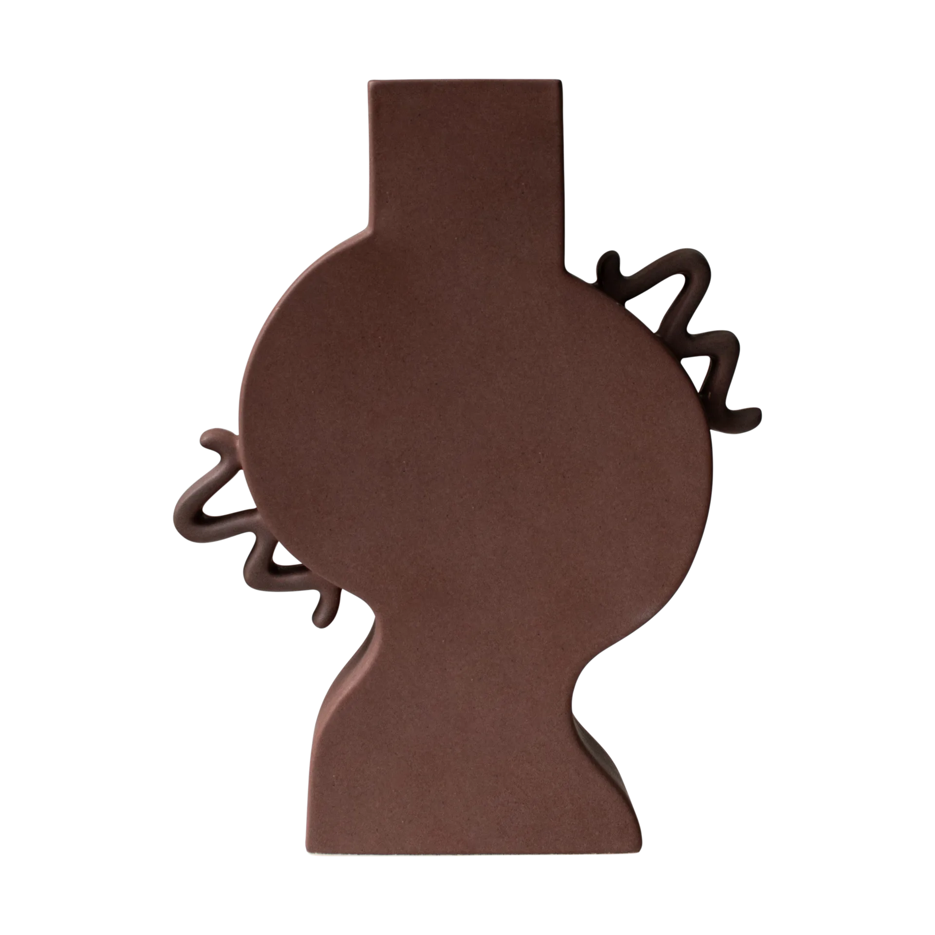 Flache Vase 33 cm, Brown DBKD