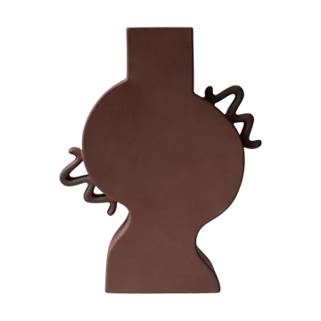 Flache Vase 33 cm - Brown - DBKD