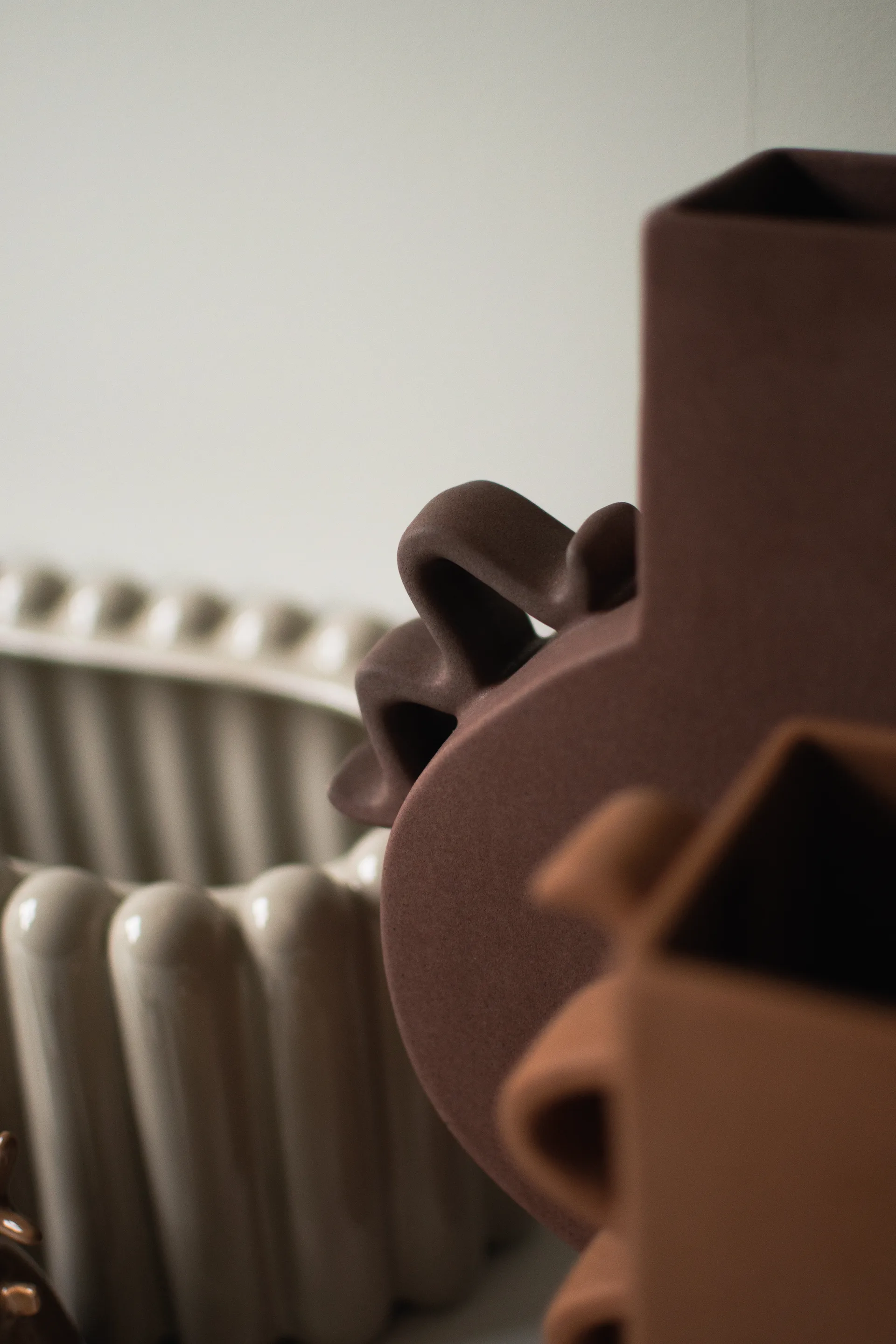 Flache Vase 33 cm, Brown DBKD