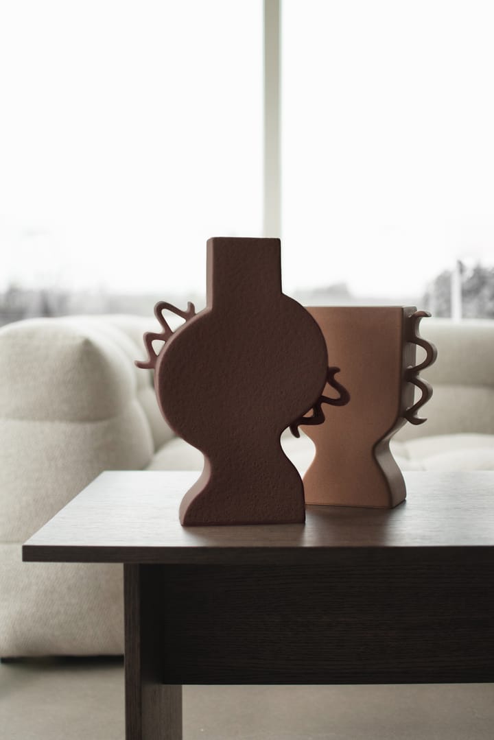 Flache Vase 33 cm, Brown DBKD