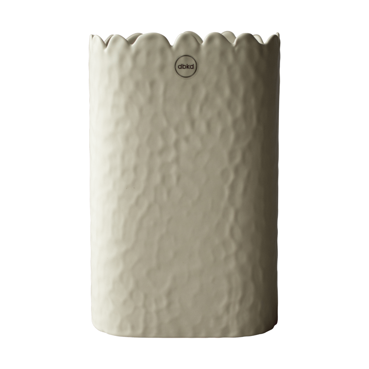 DBKD Flowery Vase 20 cm Creme