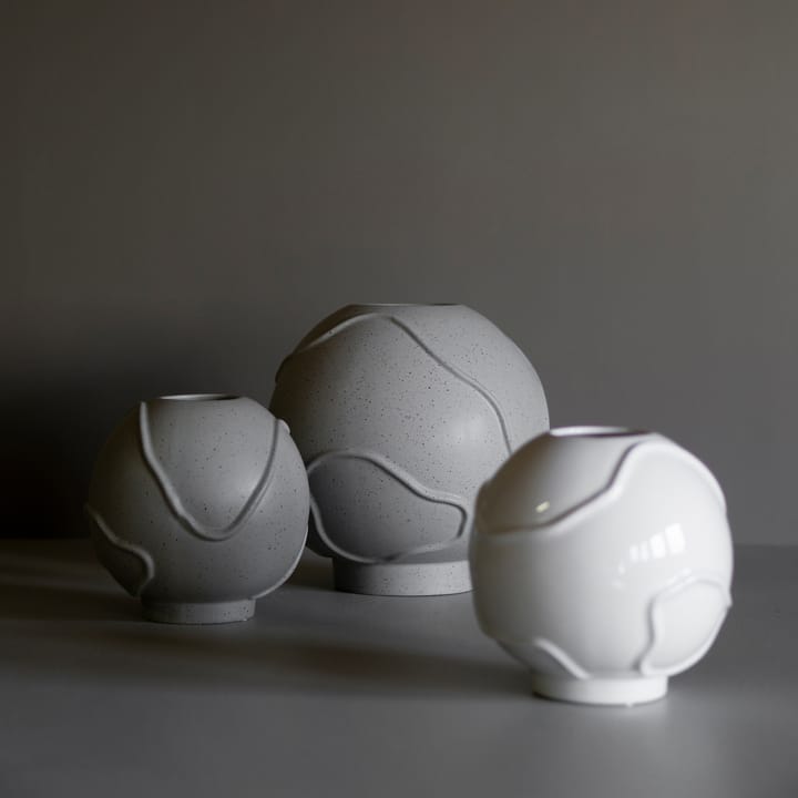 Form Vase Ø18cm - Shiny white - DBKD