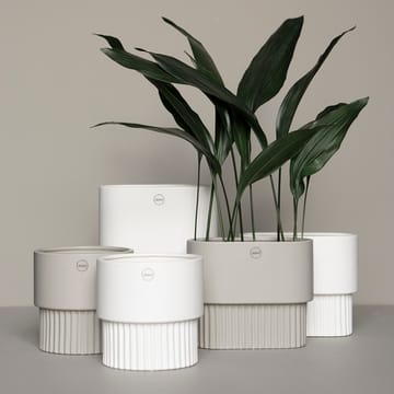 Front Blumentopf oval hoch - White - DBKD