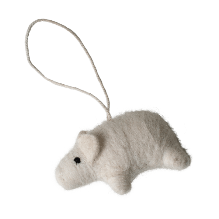 Hanging pig Dekorationsanhänger - White - DBKD
