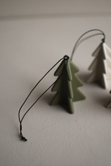 Hanging winter tree 7 cm - Green - DBKD