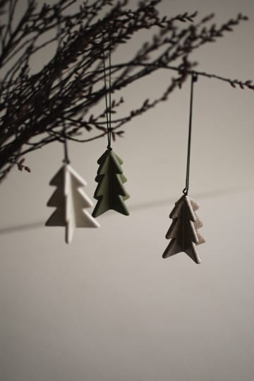 Hanging winter tree 7 cm - Green - DBKD