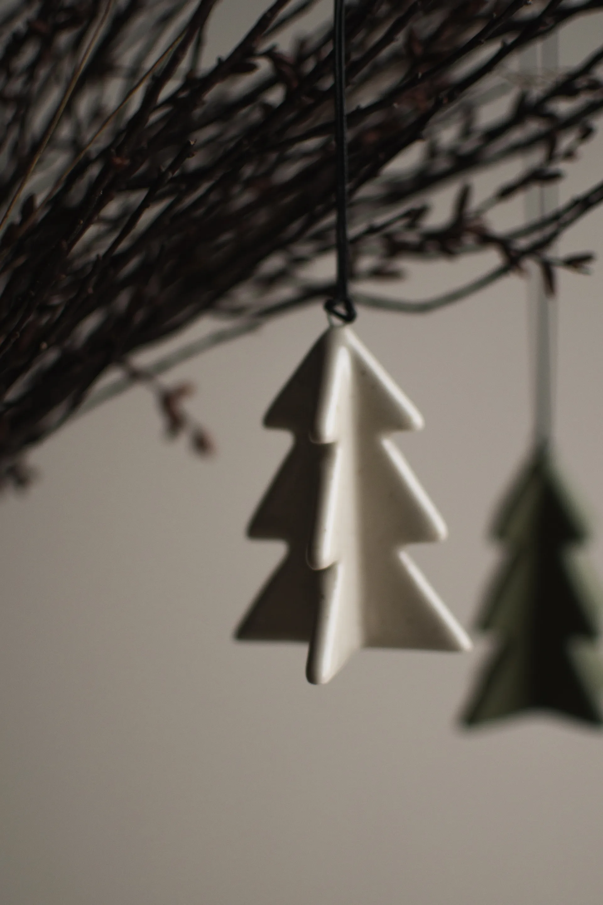 Hanging winter tree 7 cm, Vanilla DBKD