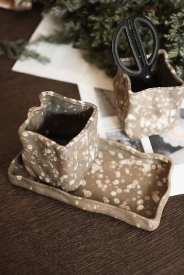 Herb Kräutertopf 3-teilig - Brown dot - DBKD