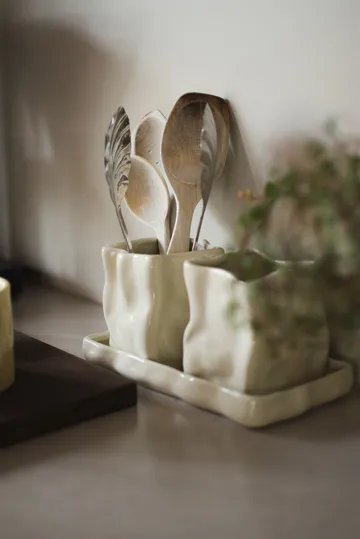 Herb Kräutertopf 3-teilig - Creme - DBKD