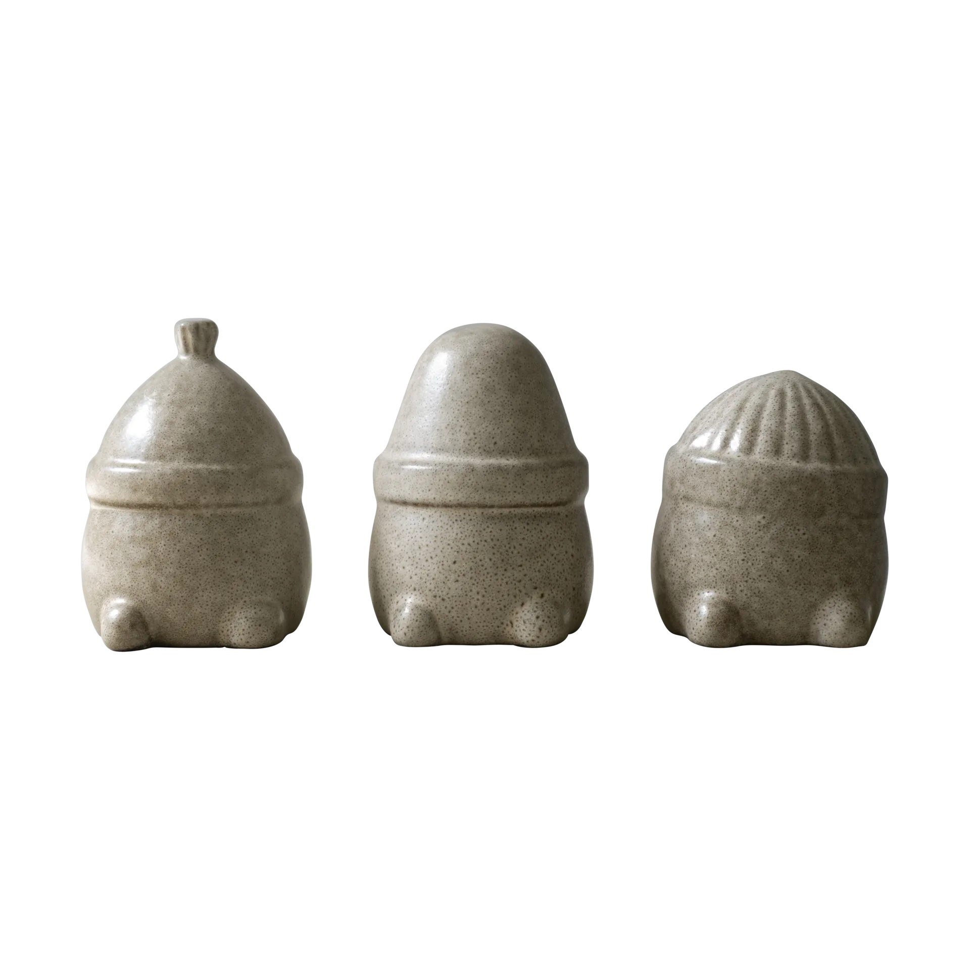 Hipster Triplets Weihnachtsdekoration 3er Pack, Beige DBKD