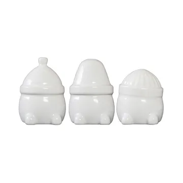 Hipster Triplets Weihnachtsdekoration 3er Pack - Shiny white - DBKD