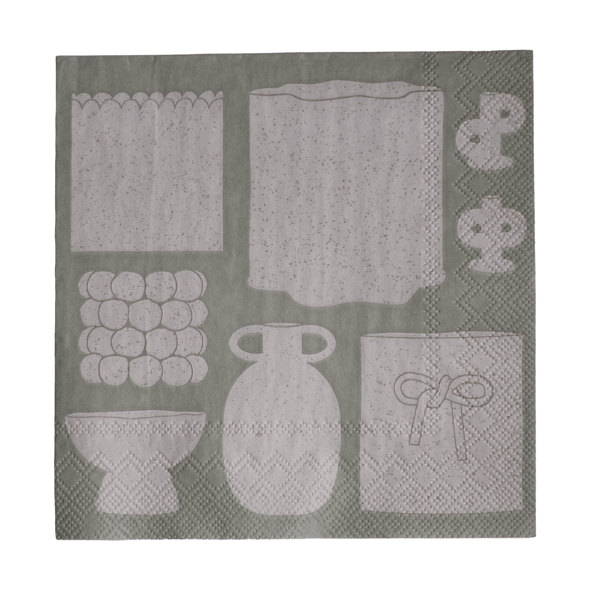 DBKD Illustration Papierserviette 33x33 cm 20er Pack Beige