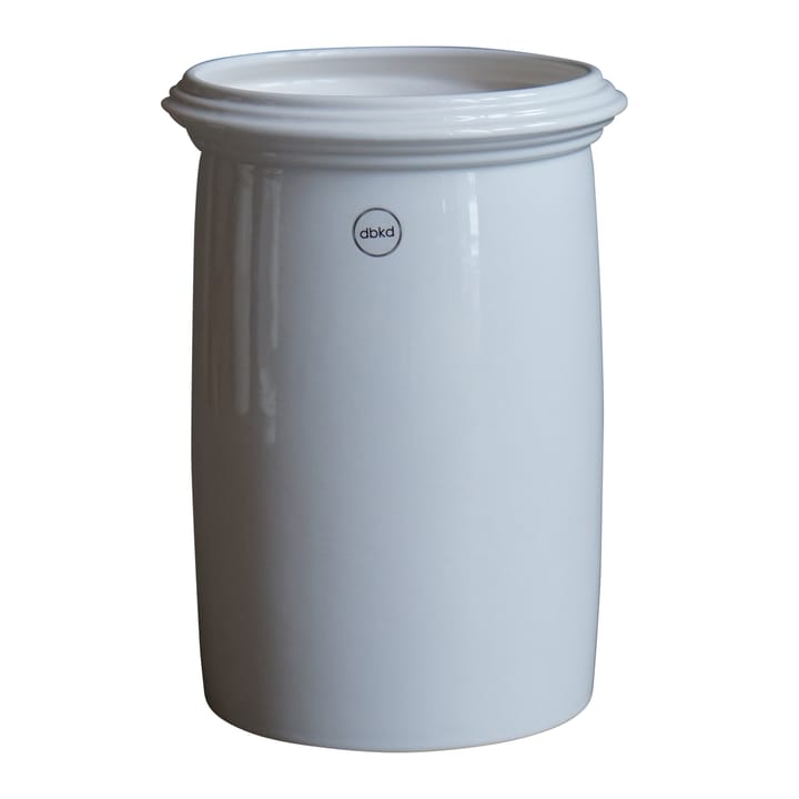 Kruset Blumentopf glänzend weiß, Large Ø18 cm DBKD