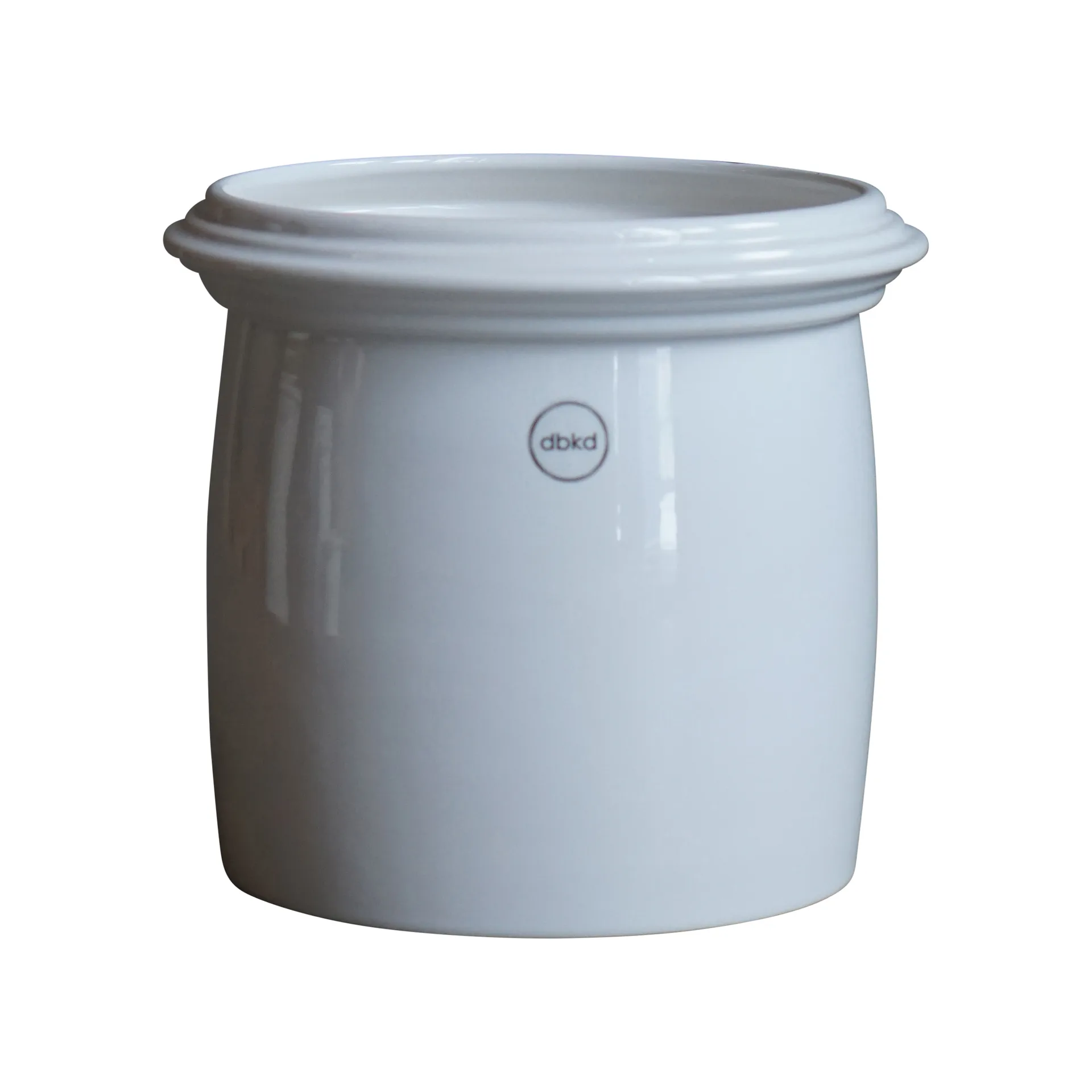 Kruset Blumentopf glänzend weiß, Small Ø18 cm DBKD